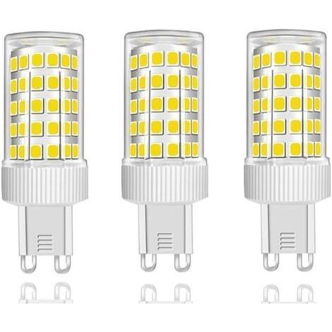 Lot de 3 Ampoules LED G9 10W Équivalent Halogène 150W, 86 LED, 1000Lm, Angle de faisceau 360°, Ultra Lumineuses, AC220-240V, Non Dimmable, Blanc Froid 6000K (1/4)