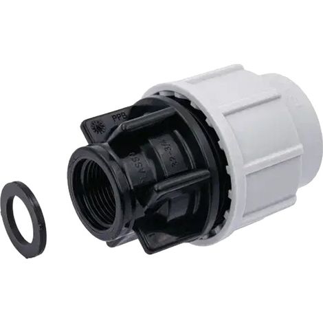 Raccord Droit Série 7 PE Ø25 Portée plate Femelle 3/4" - Plasson (1/2)