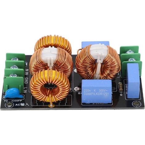 Module de filtre de puissance EMI 4A FCC, amplificateurs Audio haute fréquence à 3 étages AC110V-250V (1/5)