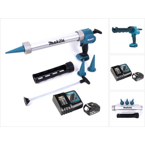 Pistola a cartuccia a batteria Makita DCG 180 RG1X 18 V 300 / 600 ml + 1x batteria ricaricabile 6,0 Ah + caricabatterie
