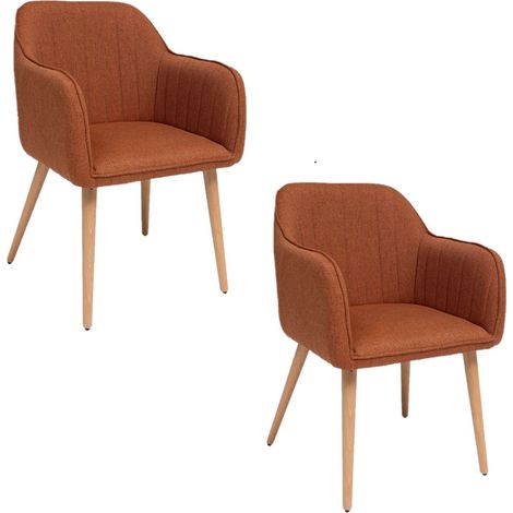 Lot de 2 fauteuils à dîner VISOCA (1/5)