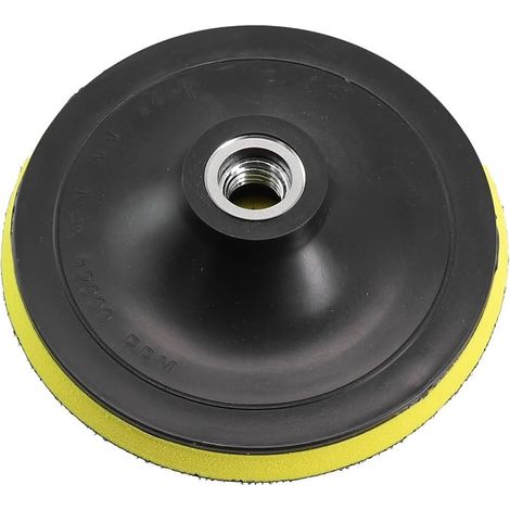Disque de ponçage autocollant M10 avec crochet et boucle, 7,6 cm, 80 mm, plaque d'appui pour meuleuse d'angle, plaque arrière pour polissage, ponçage (1 pièce) (1/5)