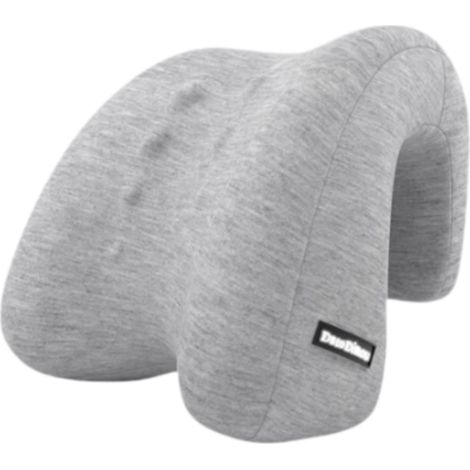 Oreiller appui-tête, oreiller de soutien cervical, accessoire confortable et respirant, oreiller de soutien cervical en mousse à mémoire de forme, oreiller de bureau multifonctionnel, gris clair (1/5)