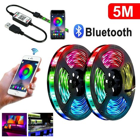 Bande LED RGB 12V Bluetooth USB étanche IP65 5050 5m 300 LED (en stock en Australie) (1/5)