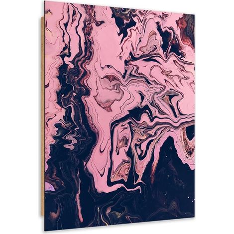 Quadro deco panel, Astrazione dipinta di rosa - 70x100 (1/5)