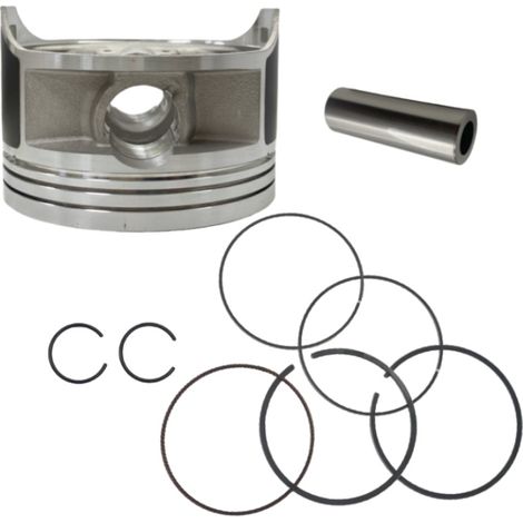Piston parts for the Kawasaki KLR650 motorcycle engine: Piston and cylinder gasket set--DTEKGAZ