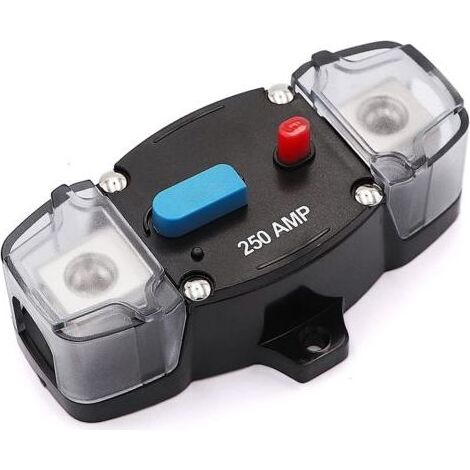 12-24 volt CC 250 A interruttore di reset manuale, 0-8 indicatori di Trolling motor auto car Audio stereo in-linea del blocco fusibili media inverter per auto Camper barca marine (250Amp) (1/5)