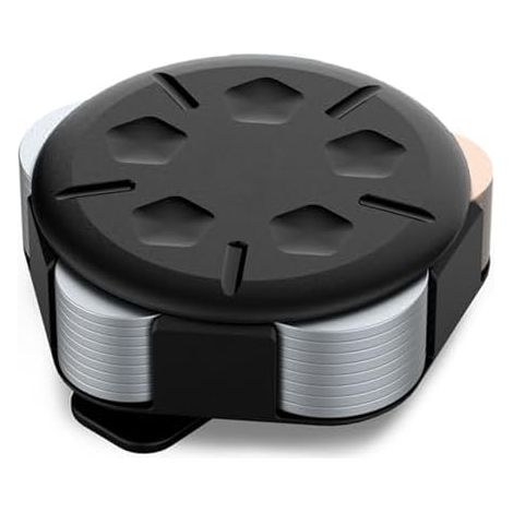CSPARKV 5.6x1.8cm Coin Storage Box - Premium Black Plastic Classic Portable Storage Box for Car Home Office (1/5)