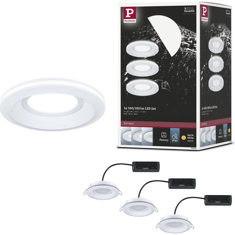 Spot encastré LED IP65 rond 100mm 3x4,8/1,5W 560lm / 180lm 230V 3000K Blanc (1/5)