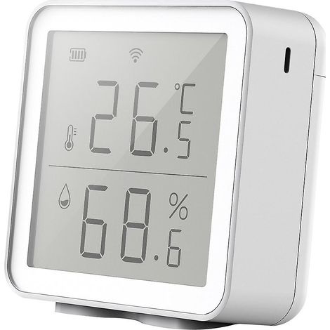 Capteur WiFi intelligent température humidité compatible Alexa 230ft super longue portée numérique sans fil