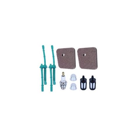 Kit de Filtre à Air et à Carburant pour STIHL FS38 FS45 FS55 FS45C FS55R HS45 Etc, Filtres Air + Filtres Carburant + Ligne de Carburant + Pompe Amorçage + Bougie Pièces 9 en 1 (1/5)
