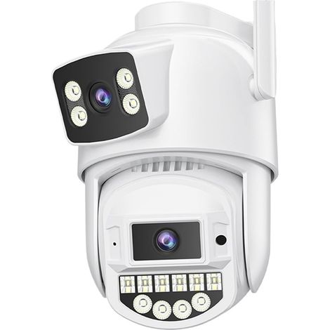 Caméra IP 8MP WiFi PTZ extérieure à Double Objectif avec Suivi Automatique et détection Humaine for la sécurité CCTV(Add 32G Card) (1/5)