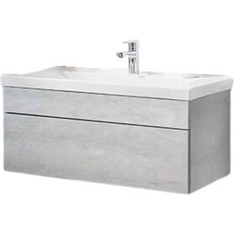 HOME DELUXE - Ensemble complet de meubles de salle de bains WANGEROOGE BIG Couleur : Gris, Taille : S