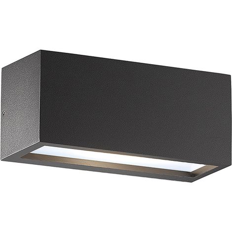 Applique GUAVA LED Double Émission 12W 120°-120° Anthracite IP65 3000K - Éclairage Mural Extérieur Groupe Rossini (1/4)