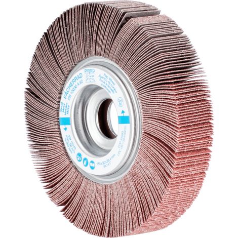 PFERD TOOLS Lamellenschleifrad FR Ø 150x30mm Bohrung Ø 25,4 mm A80 für universelle Anwendung 2 Stk (1/5)