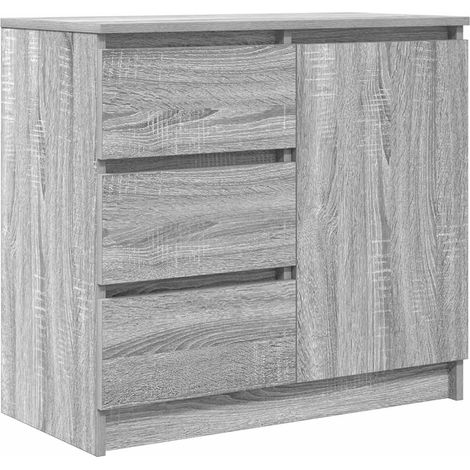 Buffet,Bahut,Meuble de Rangement avec tiroir sonoma gris 71x35x65 cm bois d'ingénierie CFW16214 (1/5)