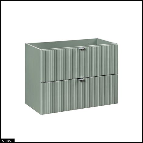 Meuble sous vasque - 80 cm - 2 tiroirs - ROSEAU (1/5)