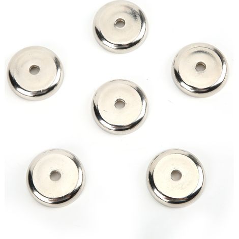 6 Stück runde Bechermagnete aus Neodym mit hoher Saugkraft und Senkbohrung (1/5)