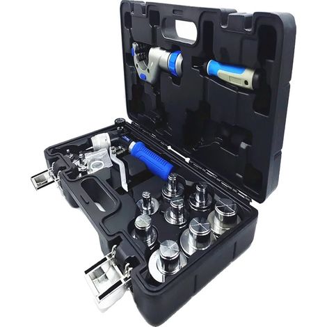 Expansor de tubos hidráulico, aleación de aluminio de alta calidad, 11 tamaños desde 3/8" hasta 1-5/8", incluye una herramienta de chaflán, modelo VG-300AL, diseñado para diversos tubos flexibles. (1/5)