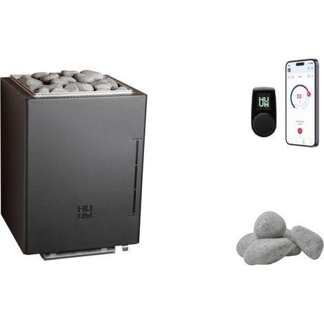 Poêle de sauna HUUM CORE Wall Combi 6 (6 kW) avec commande Wifi (1/4)