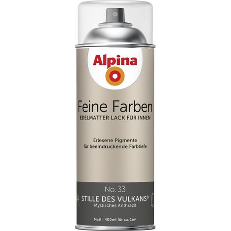 Alpina Feine Farben Sprühlack No. 33 Stille des Vulkans  anthrazit edelmatt 400 ml Sprühlacke (1/3)