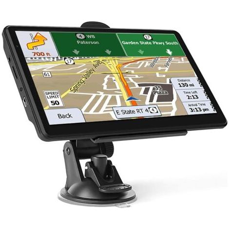 Navigation GPS HD 7" tactile pour voitures et poids lourds – Cartes Europe et Royaume-Uni – Mises à jour gratuites à vie – Alertes radars et guidage de voie (1/4)