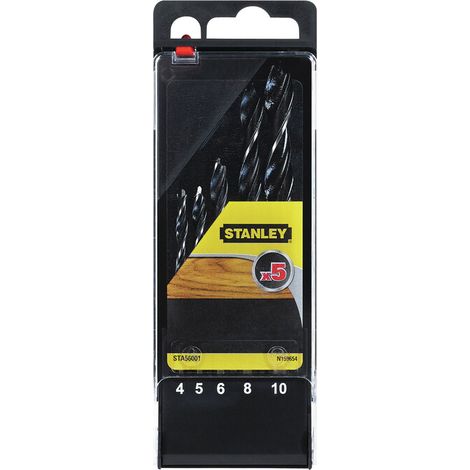 Piranha Stanley STA56001 X56001 Cassetta 5 Punte Elicoidali