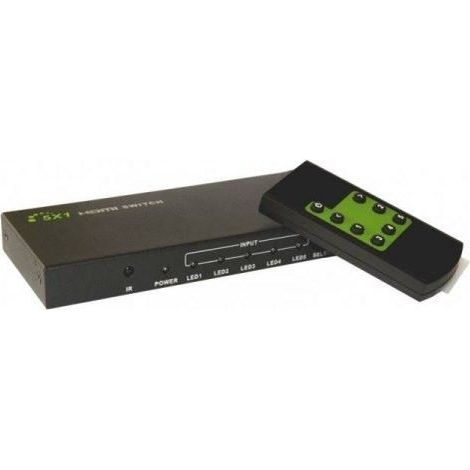 5-Port HDMI 5x1 4K30Hz Switch Techly Remote Control (1/5)