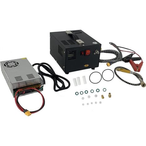 Compresseur d'air Haute 30 MPa/4500 PSI Portable PCP Pompe à Air Haute Pression Fermeture Manuelle Compresseur pour Bouteille de Gonflage Inflator (1/5)