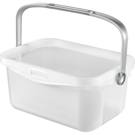 Per il bagnetto medio contenitore 3 L per il bagnetto medio Curver scatola trasparente contenitori manico trasparente Klammerbox (1/4)