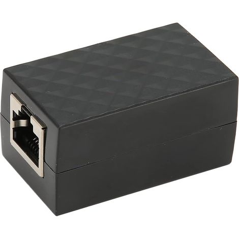 Protecteur de Surtension Ethernet, RJ45 Femelle POE Gigabit LAN Réseau Ethernet Parasurtenseur Parafoudre Dispositif de Protection Extérieur Parafoudre (1/5)