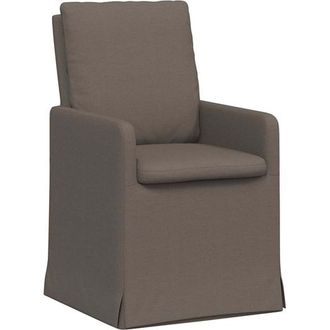 Dining Chairs 2 pcs Light grey 57 x 67 x 98 cm Linen vidaXL