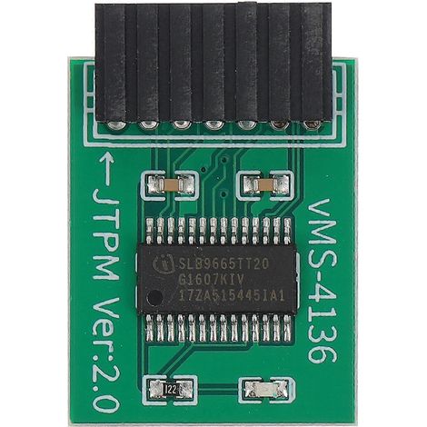 Module TPM 2.0, module de sécurité de chiffrement, accessoire 14 broches compatible avec MSI-2.5X2X0.5CM-Green (1/4)
