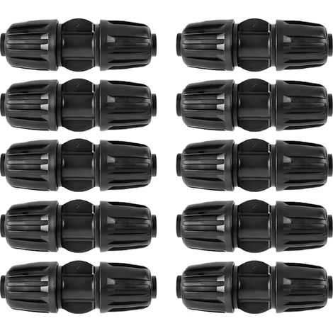 10 Raccords Tuyau Arrosage 16mm Connecteur Droit Ecrou Blocage Jardin (1/5)