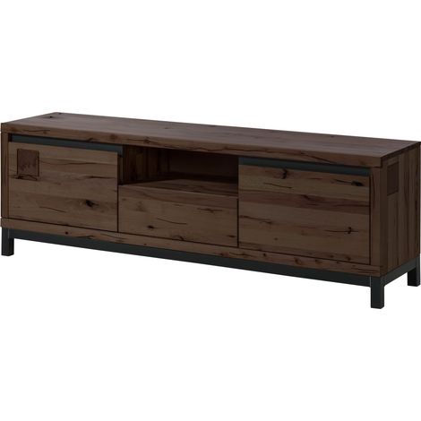 Mobile Tv in legno di faggio 170x40x56 oliato marrone tabacco VILLANDERS 213