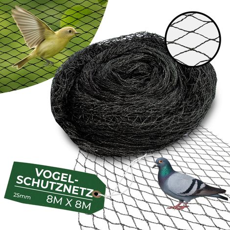 Netz A1205 8x8 m, Masche 25 mm, gegen Vögel, PE (1/5)