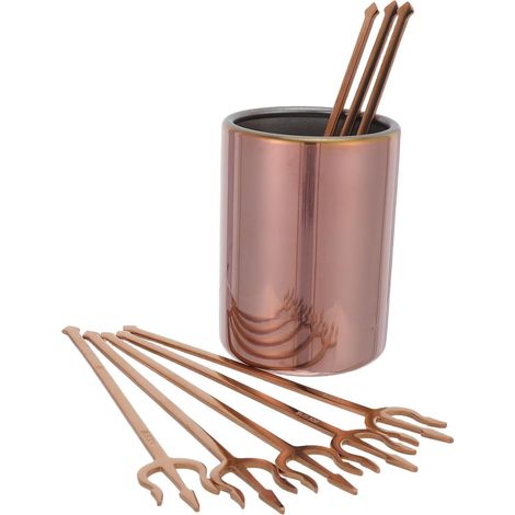 Ensemble de Fourchettes à Dessert en Acier Inoxydable avec Rangement Pratique, Usage Polyvalent et Prise Confortable, Cuisine et Célébrations (1/5)