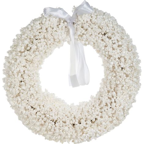 Weihnachtskranz ARESJON 40 cm Weiß (1/5)