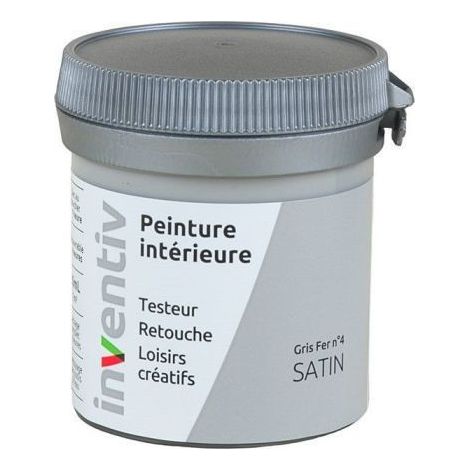 Testeur Peinture Intérieure Satin Gris Fer 4 - INVENTIV
