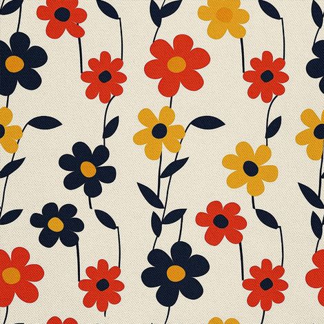 Tela decorativa para exteriores Oxford - Motivo floral I DX5229 (1/5)