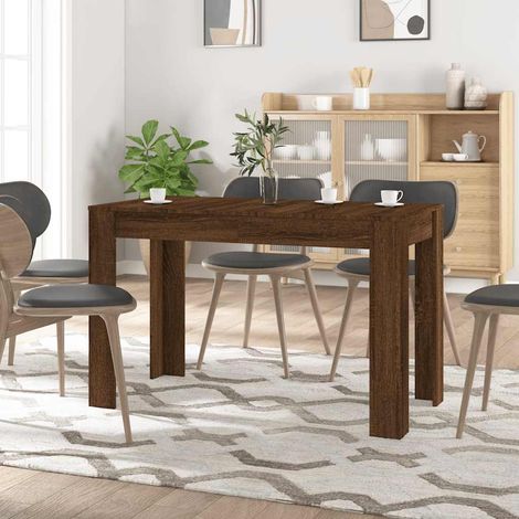 Esstisch Braun Eichen-Optik 120x60x76 cm Holzwerkstoff (1/5)