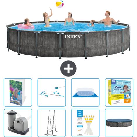 Prism Frame Pool Rund - 549x122 cm - 9-teilig S550