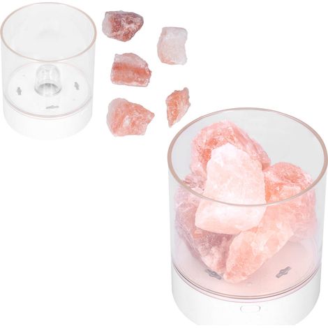 Lampe de sel cristal UV purificateur d'air, veilleuse USB innovante pour chambre, décoration de table. (1/5)