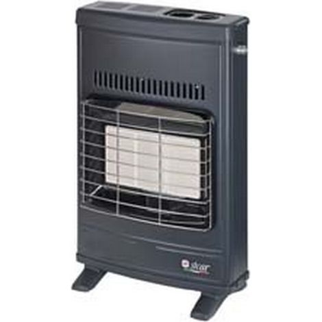 1PZ STUFA INFRAROSSI A GAS METANO VENTILATA 4200W GRIGIA - misure cm.42,5x15x64h. peso kg.7,6 - ECO42T