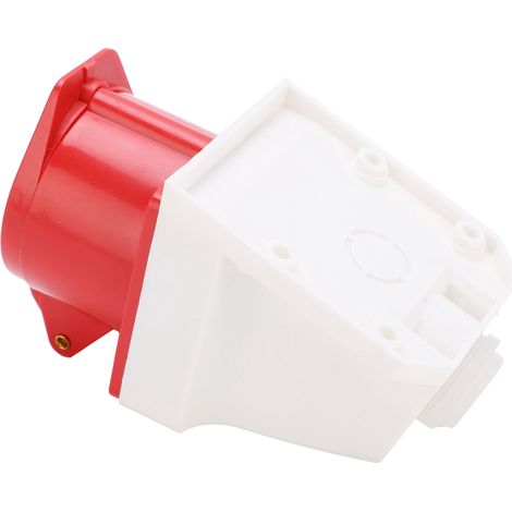 Industriestecker 220–380 V/240–415 V, 5-polig, 16 A, staubdicht, explosionsgeschützt, wasserdicht, Wandmontage (1/5)