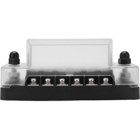 Boîtier fusible lame 6 voies étanche protection capot transparent porte-fusible PC pour auto bateau 12V 24V (1/5)