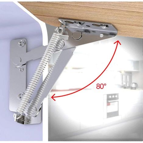 Supporto per cerniera da cucina a molla, supporto per cerniera da cucina idraulica, cerniera per anta di mobiletto color argento (1/5)