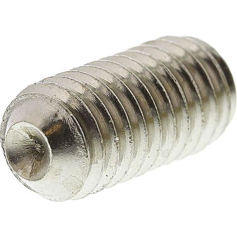 Vis sans tête, M6 x 12mm, tête Jeu de douilles hexagonales, en Acier Inoxydable Vis sans tête A2 304 ( Prix pour Sachet de 25 )