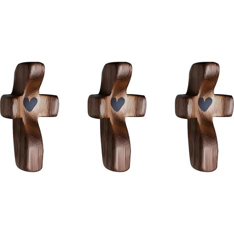 Petit objet tactile souvenir de la taille d'une paume avec centre rotatif fluide, symbole apaisant et inspirant pour tous les âges, cadeau attentionné, en noir profond, lot de 3. (1/5)