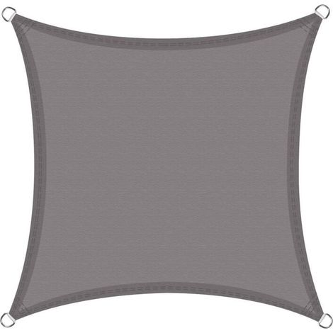 Vela de sombra 3x4 m protección térmica vela de sombra protección solar UV protección solar terraza grafito - gris (1/5)